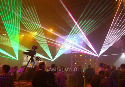 lasershow ASML-bedrijfsfeest lasershow ASML